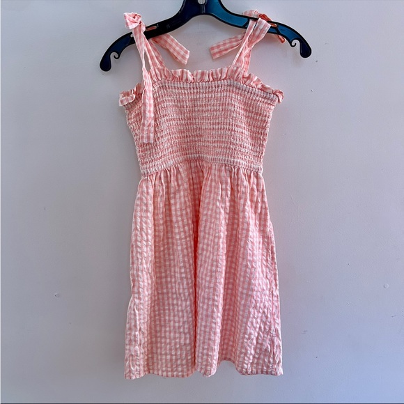 Stradivarius tie strap dress in pink gingham - Picture 5 of 10